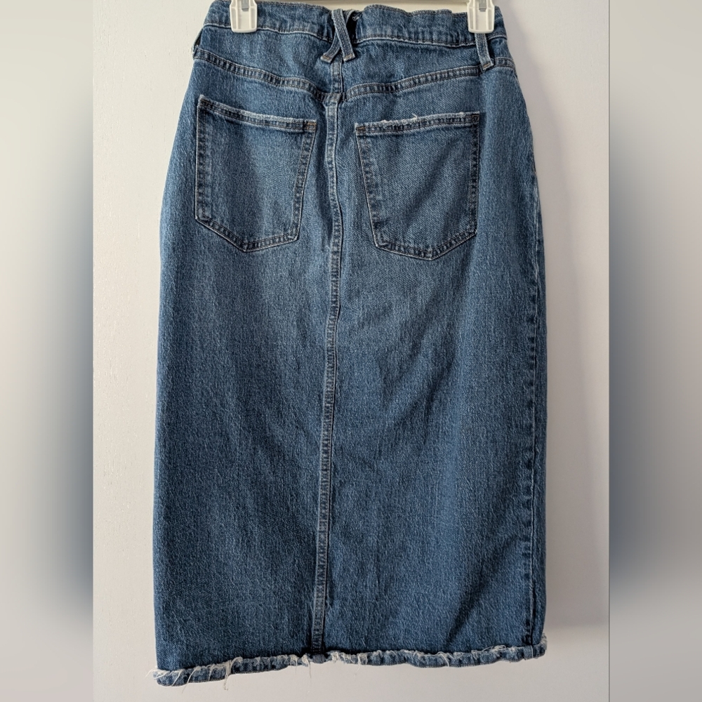 Universal Thread Denim Midi Skirt Size 6 - Picture 4 of 4